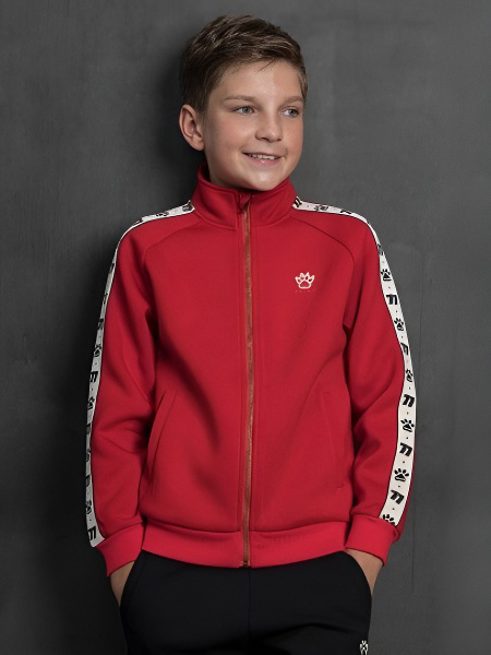 Детская олимпийка KELME Boy's Knitted Jacket Red