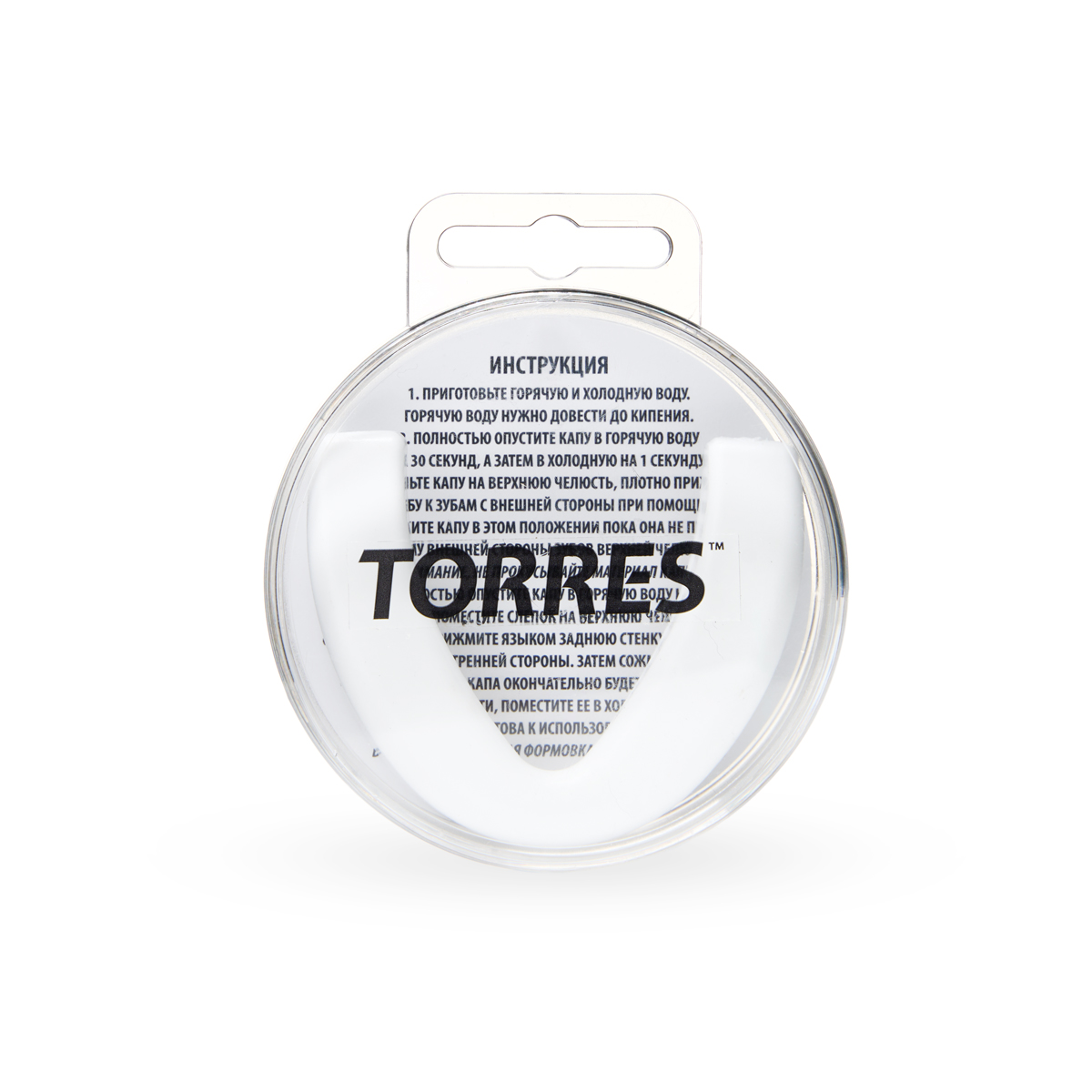 Капа боксерская TORRES, PRL1021WT, термопластичная, белый