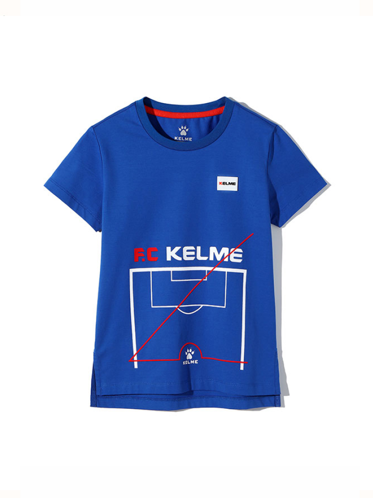 Детская футболка KELME Boys Short Sleeve T-Shirt Blue