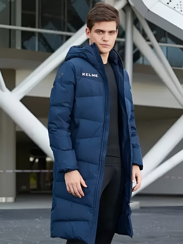 Пуховик KELME Long Down Jacket (Adult) Dark Blue