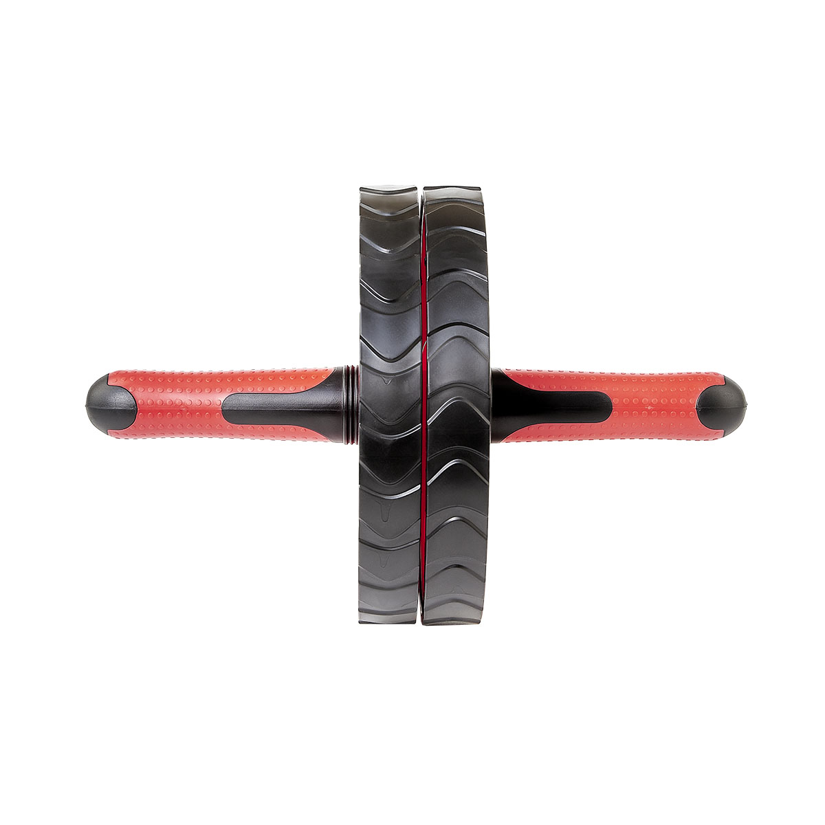 Ролик гимнастический TORRES двойной, PL5013, мет., пластик, нескольз. протектор, красно-черный