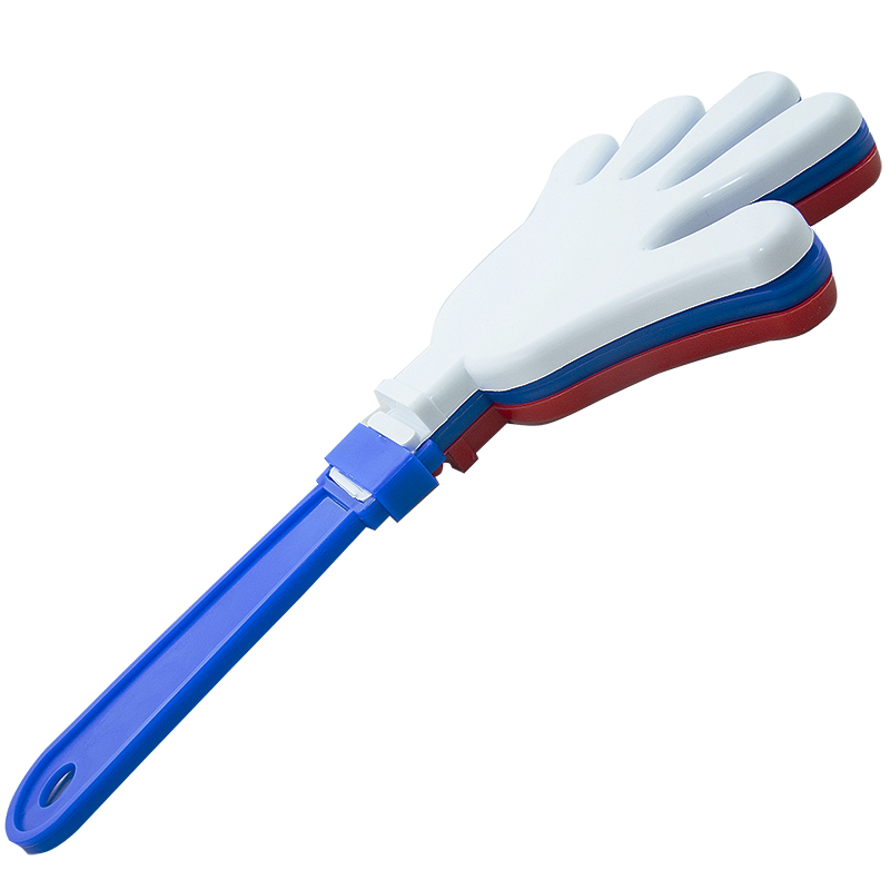 Ладошки-трещотки для болельщика Россия, FAN-04, бело-сине-красный