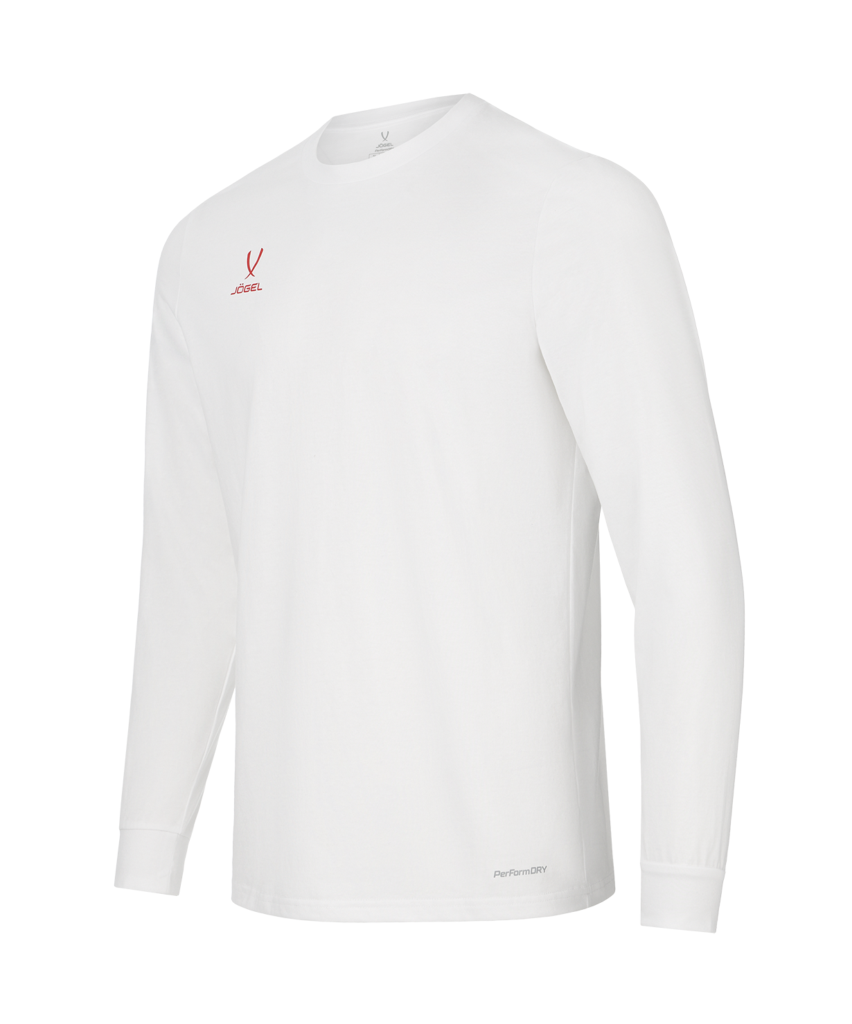 Футболка баскетбольная с длинным рукавом JOGEL DIVISION PerFormDRY Pre-Match Longsleeve Jersey, белый