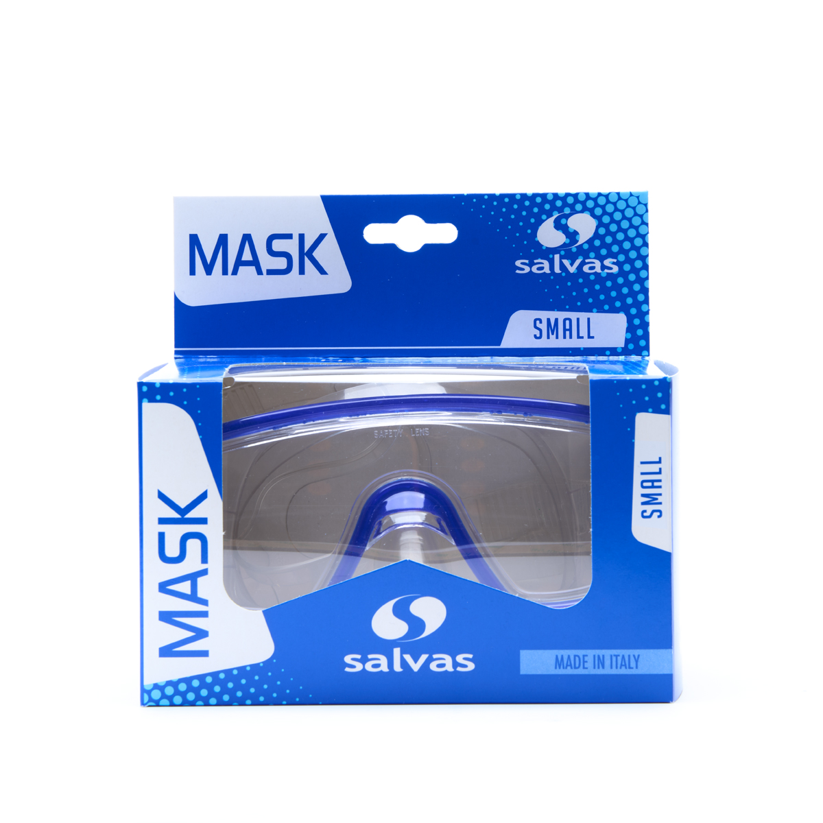 Маска для плав. Salvas Domino Jr Mask, CA105C1TBSTH, безопасн.стекло,Silflex, р. Junior, синий