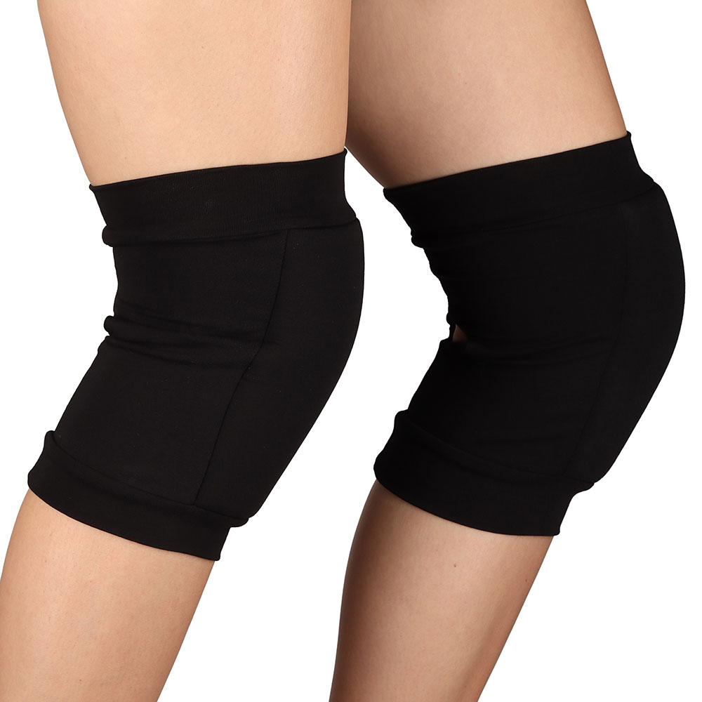 Наколенники для гимнастики и танцев INDIGO, SM-113-BK, р.XS, 3-6лет, хлопок, эластан, ПУ, черн