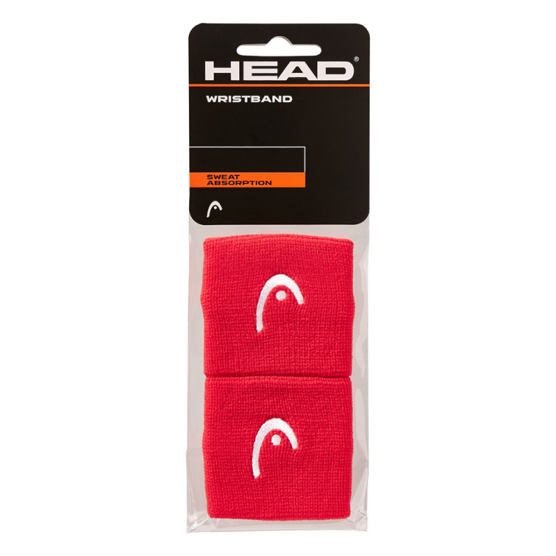 Напульсники HEAD 2,5", 285050-RD, ширина 7см, 90% нейлон, 10% эластан, красный