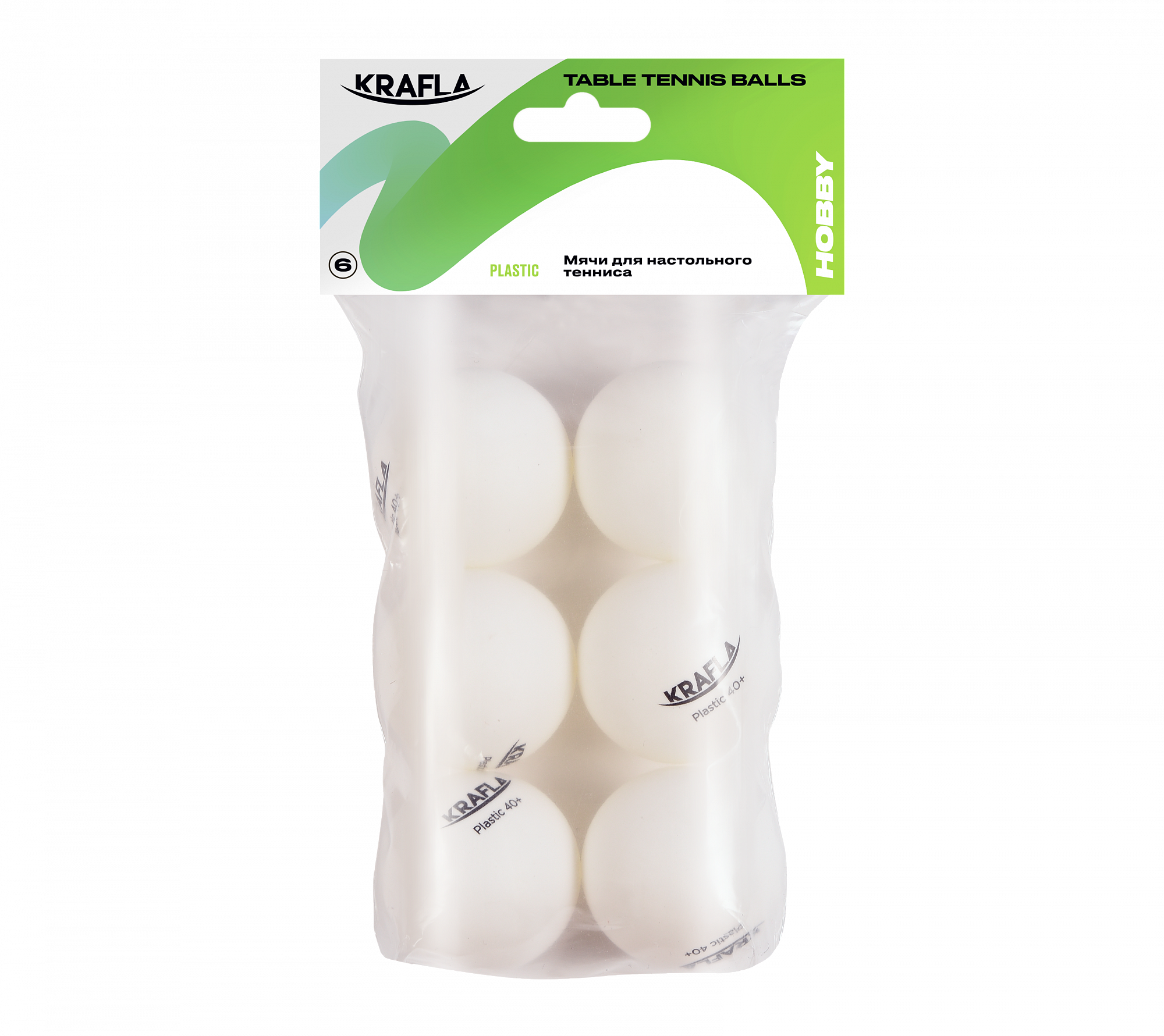 KRAFLA B-WT60 Набор для настольного тенниса (мяч без звезд 6шт.)