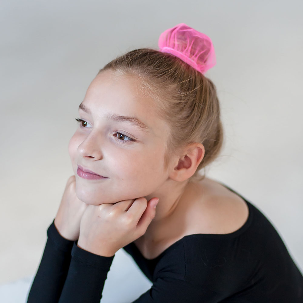 Сеточка для волос INDIGO, SM-329-P, 9 см, 100% полиэстер, розовый