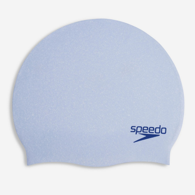 Шапочка для плав. SPEEDO Recycled Cap AF, 8-1130816688, БЕЛО-ГОЛУБОЙ, силикон