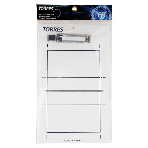 Такт. доска для вол. TORRES, TR1001V, маркерная, с зажимом, в компл. маркер, белая