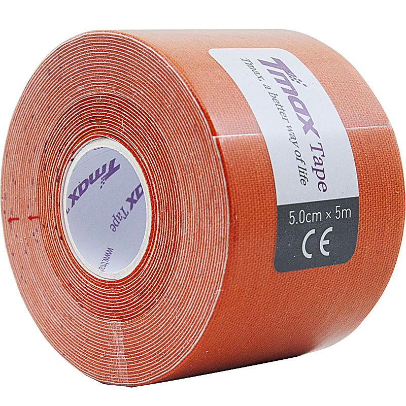 Тейп кинезиологический Tmax Extra Sticky Orange (5 см x 5 м), 423167, оранжевый