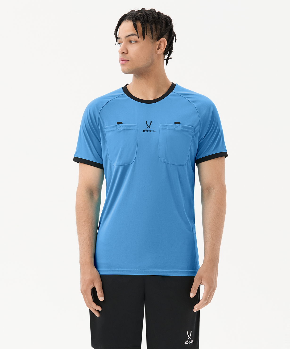 Футболка судейская JOGEL Referee tee, голубой, размер L