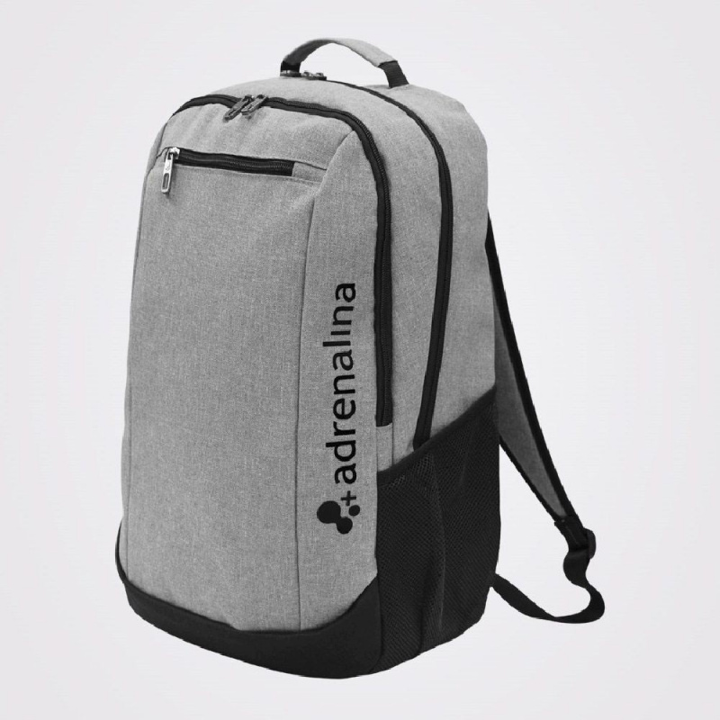 Рюкзак спорт. +ADRENALINA Kim, 4305-0175, полиэстер, серо-черный