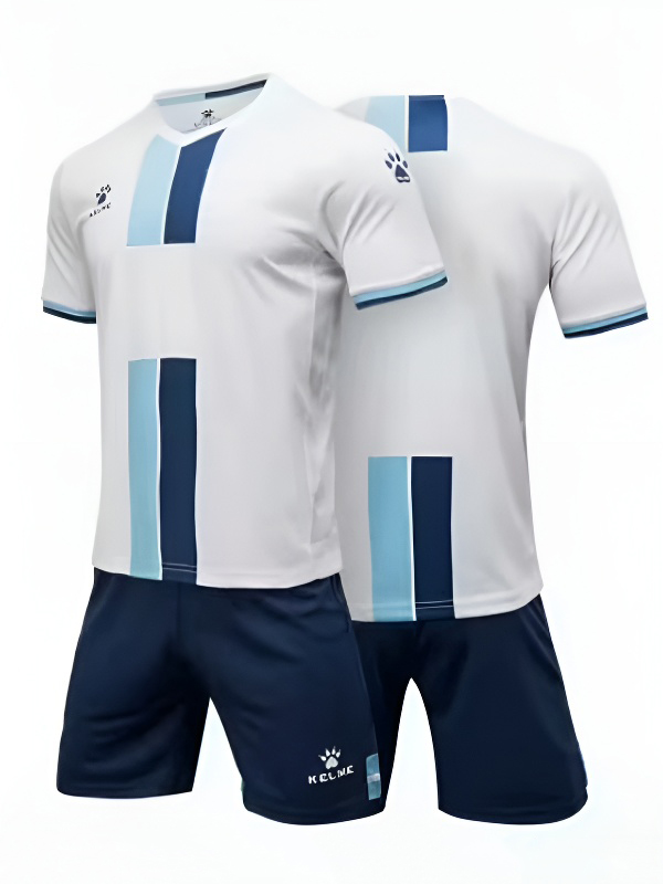 Футбольная форма KELME Short Sleeve Football Uniform (White/Dark Blue)