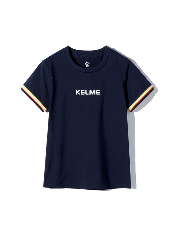 Детская футболка KELME Girls Short Sleeve T-Shirt Dark Blue