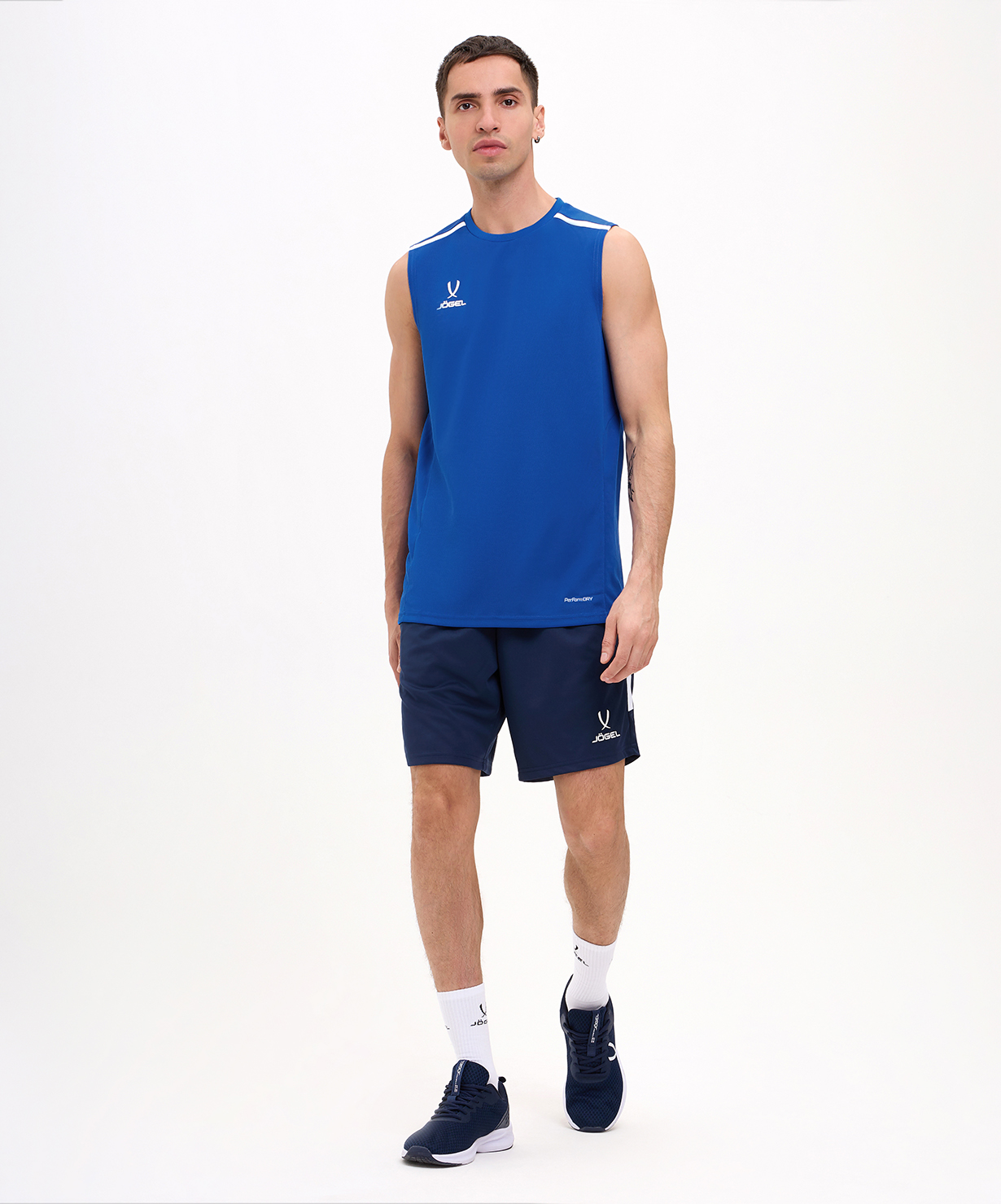 Майка тренировочная JOGEL DIVISION PerFormDRY Training Sleeveless, синий, размер L