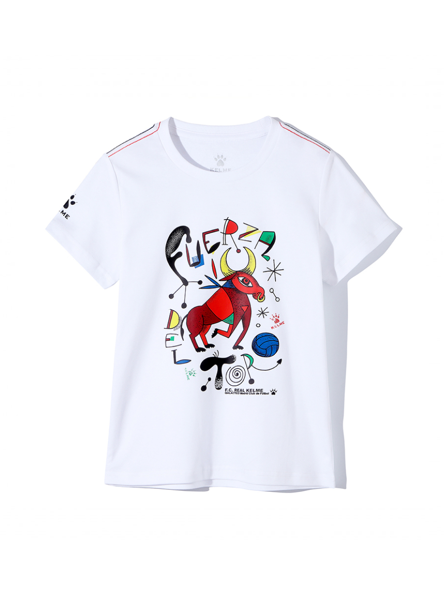 Детская футболка KELME Boys Short Sleeve T-Shirt White