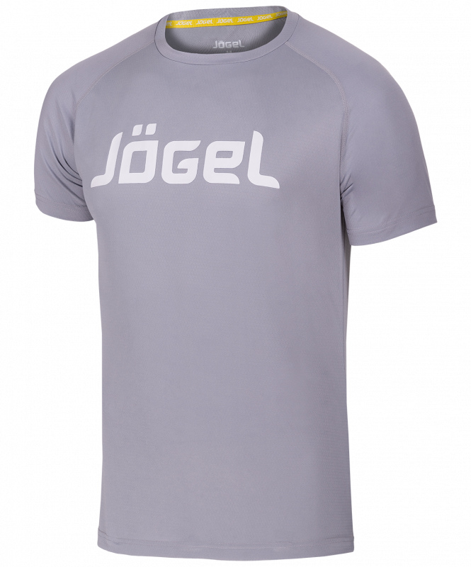 Футболка тренировочная JTT-1041-081, полиэстер, серый/белый, детский, размер XS