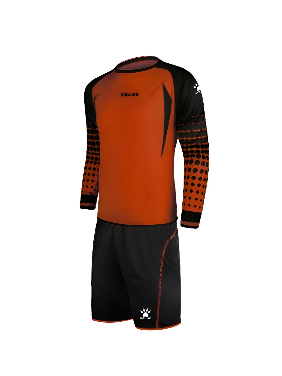 Детская вратарская форма KELME Long Sleeve Football Goalkeeper Suit (Orange/Black)
