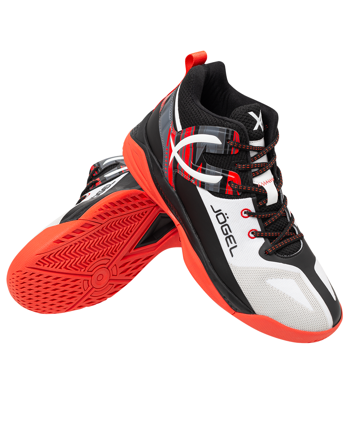 БЕЗ УПАКОВКИ Кроссовки баскетбольные JOGEL X1, White/red