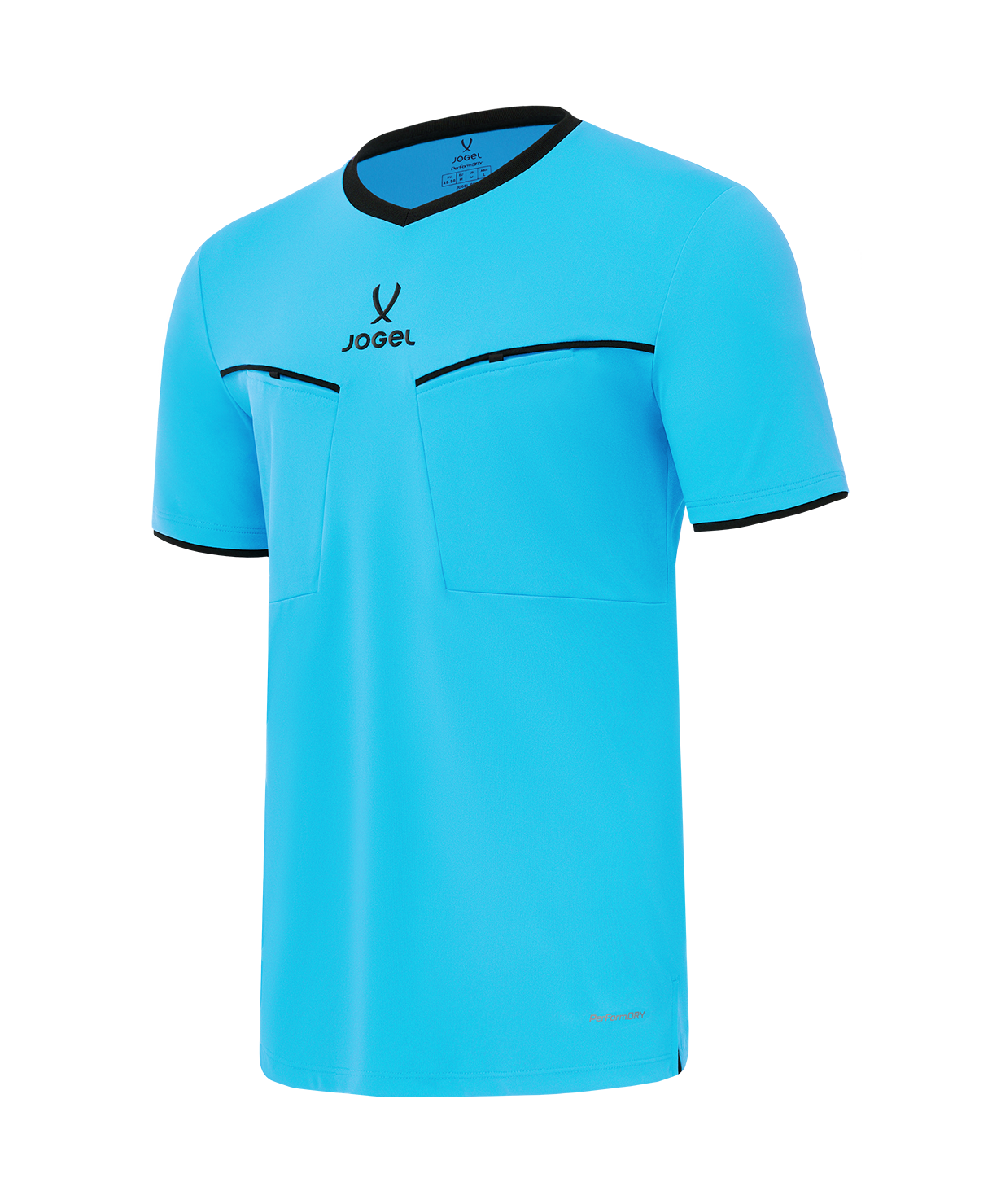 Футболка судейская JOGEL DIVISION PerFormDRY Referee SS Tee 2.0, голубой, размер L