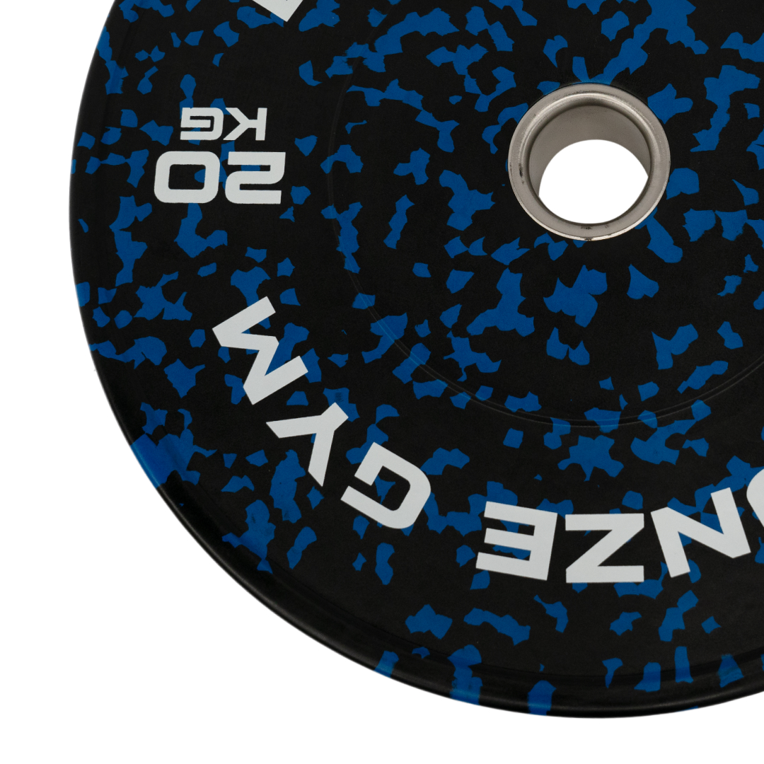 Диск бамперный BRONZE GYM камуфляж синий 20кг