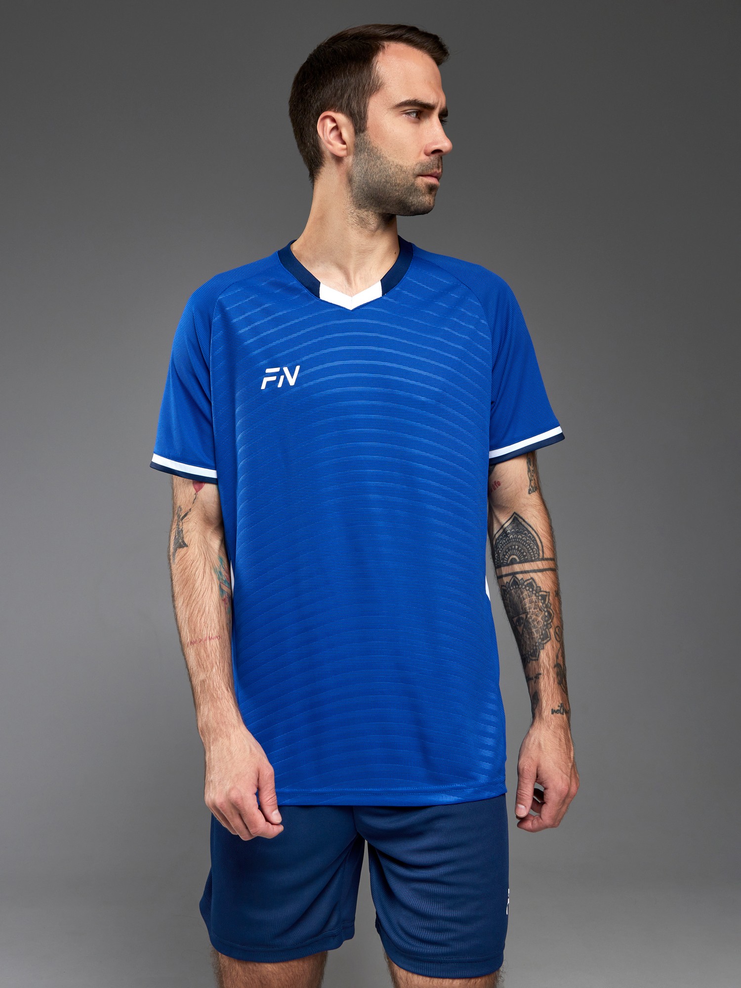 Футбольная форма FN Football Set (Blue/Dark Blue)