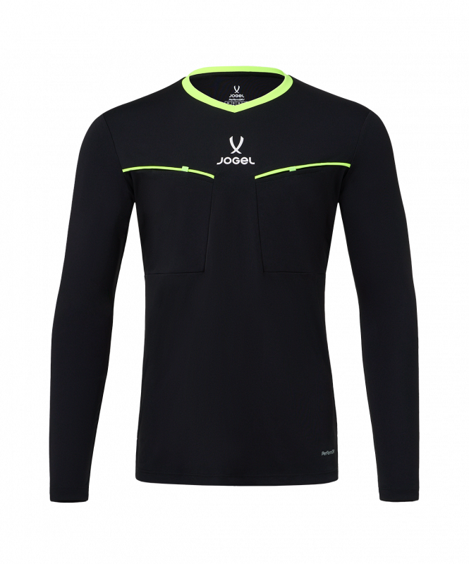 Лонгслив судейский JOGEL DIVISION PerFormDRY Referee LS Tee 2.0, черный, размер L
