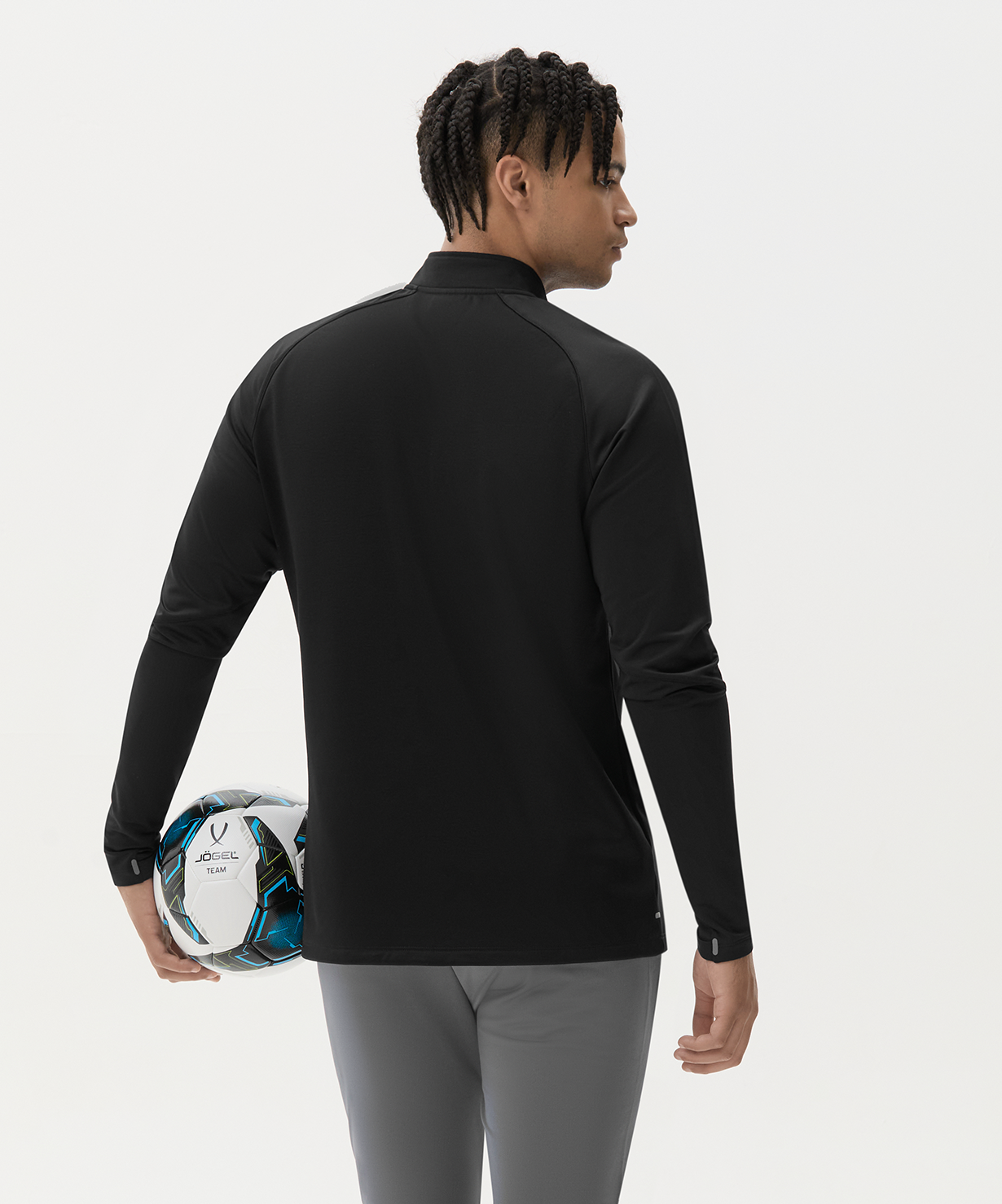 Джемпер тренировочный JOGEL PREMIER PerFormDRY Training 1/4 Zip Fleece Top, черный, размер L