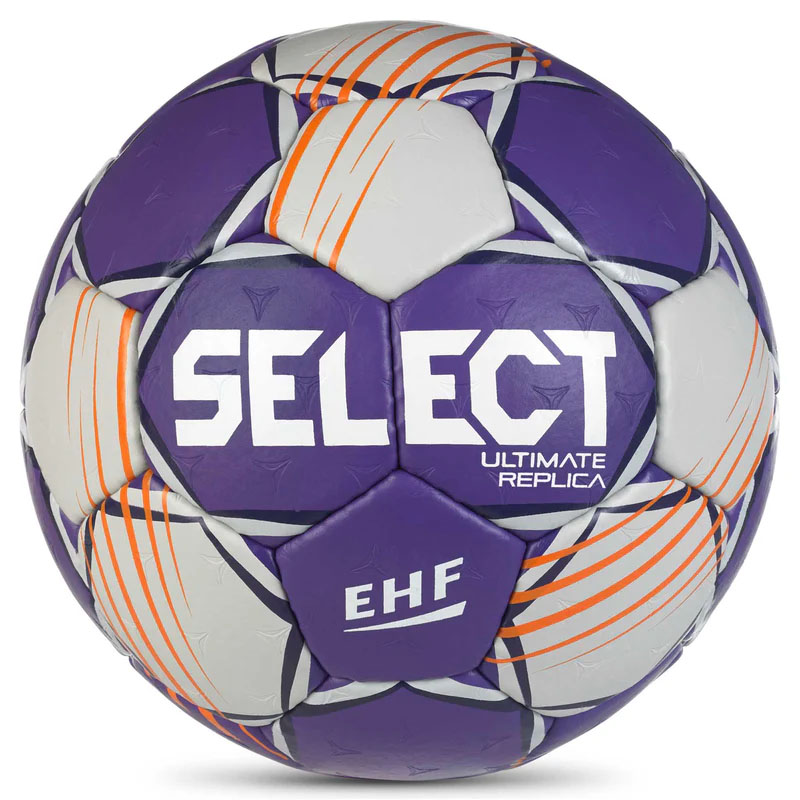 Мяч ганд. SELECT Ultimate Replica v24, 1672858999, р.3 (Senior), EHF Appr, ПУ, руч.сш, фиолет-белый