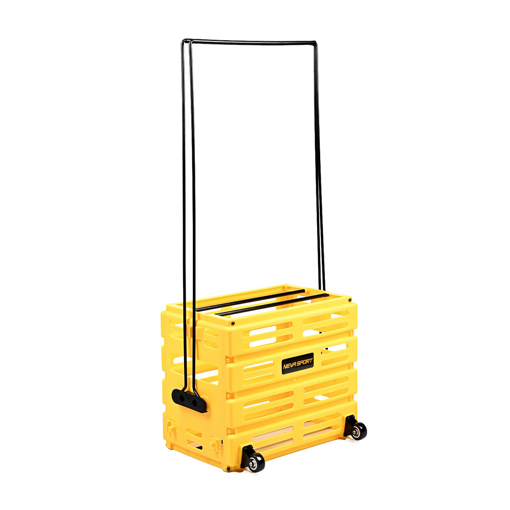 Корзина для теннисных мячей NEVA SPORT, UEA1_Y, на 75 мячей, пластик, желтый