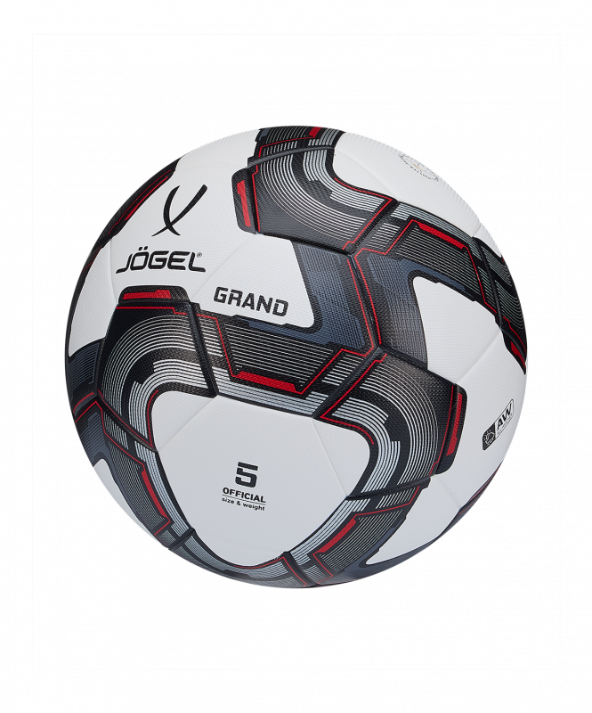 Мяч футбольный JOGEL Grand №5, белый, размер 5