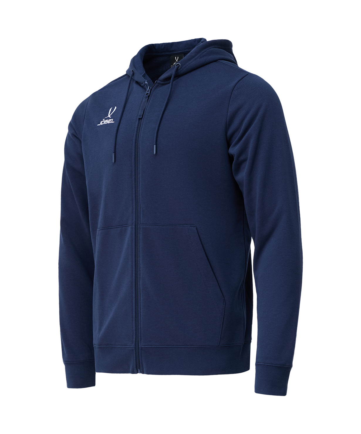 Худи на молнии JOGEL ESSENTIAL Cotton Zip Hoodie, темно-синий