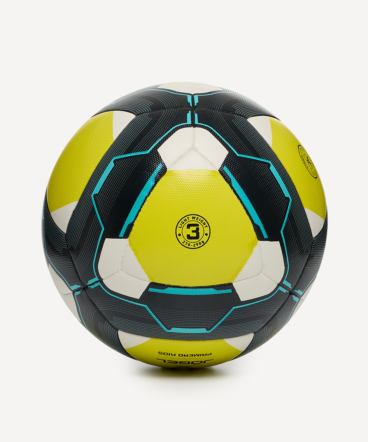 Мяч футбольный JOGEL Primero Kids №3, желтый, размер 3