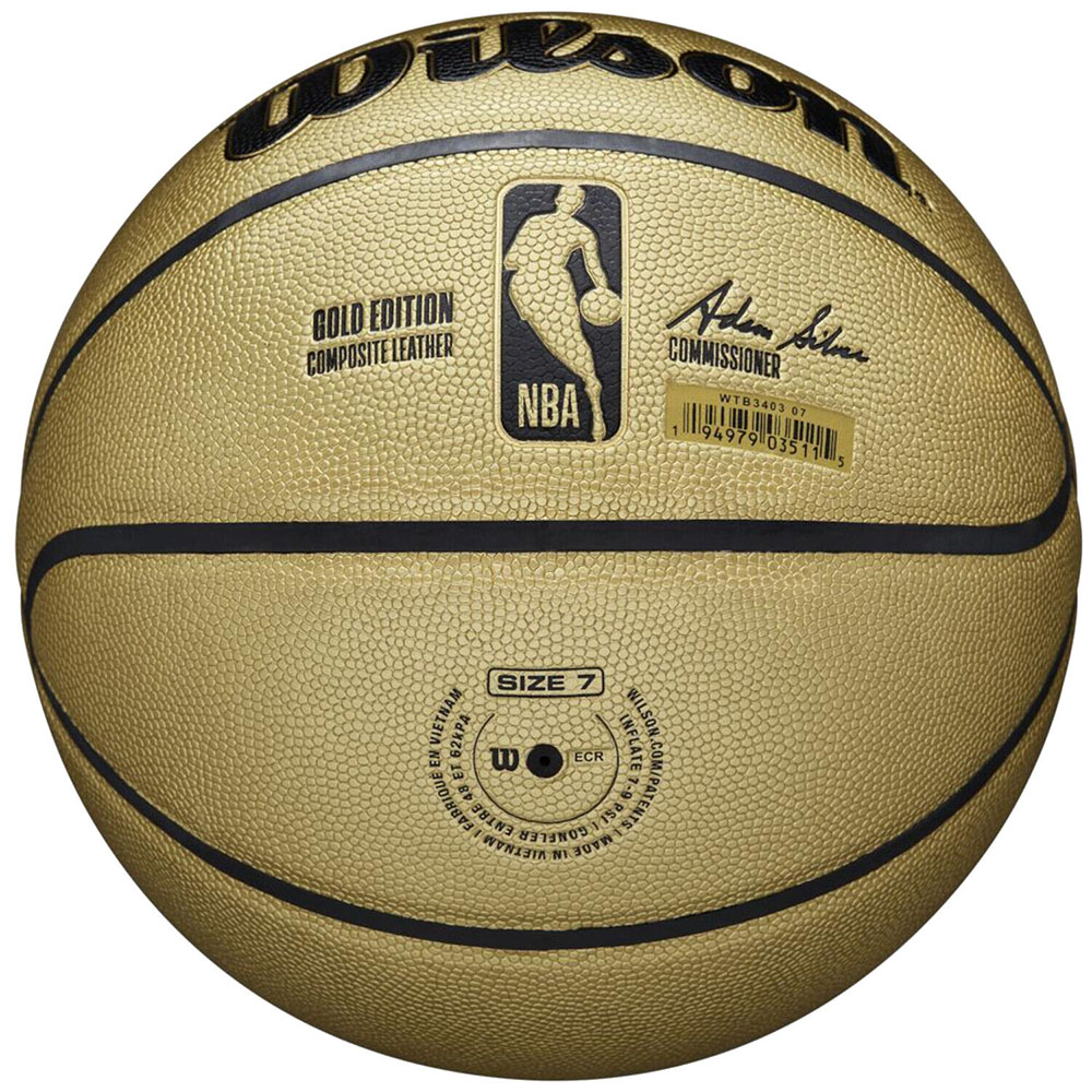 Мяч баск. WILSON NBA Gold Edition, WTB3403XB, р.7, синт.кожа (композит), бут.кам, золотой