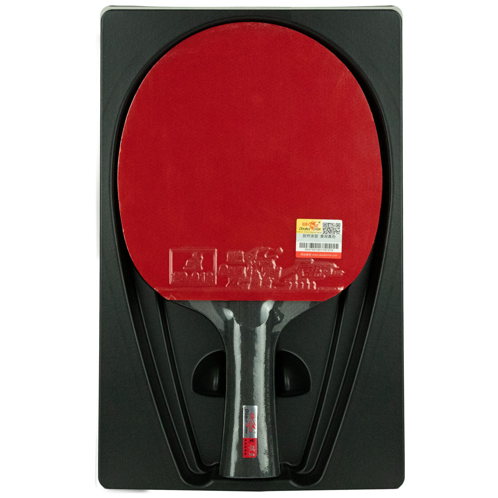 Ракетка для н/т DOUBLE FISH Black Carbon King Racket 5*****, для професс.,ITTF Appr.,накл.2,1,мм