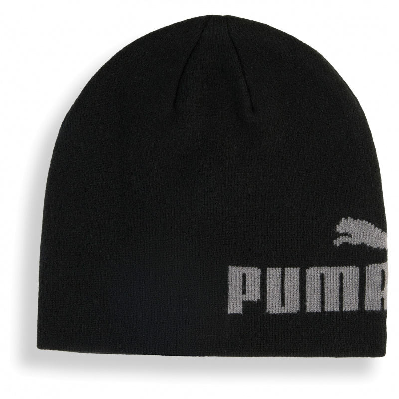 Шапка PUMA ESS Mid Crown Cuffless Beanie, 02641101, 100% акрил, черный