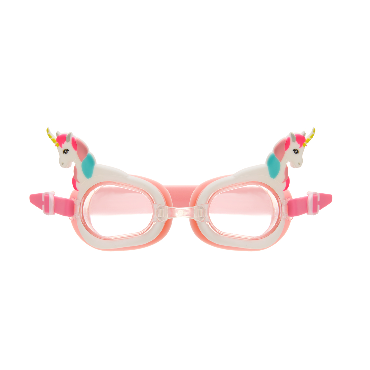 Очки детские для плав.TORRES Fun Kids, SW-32524PK, прозрач.линзы,розовая.оправа, широкий рег.ремешок