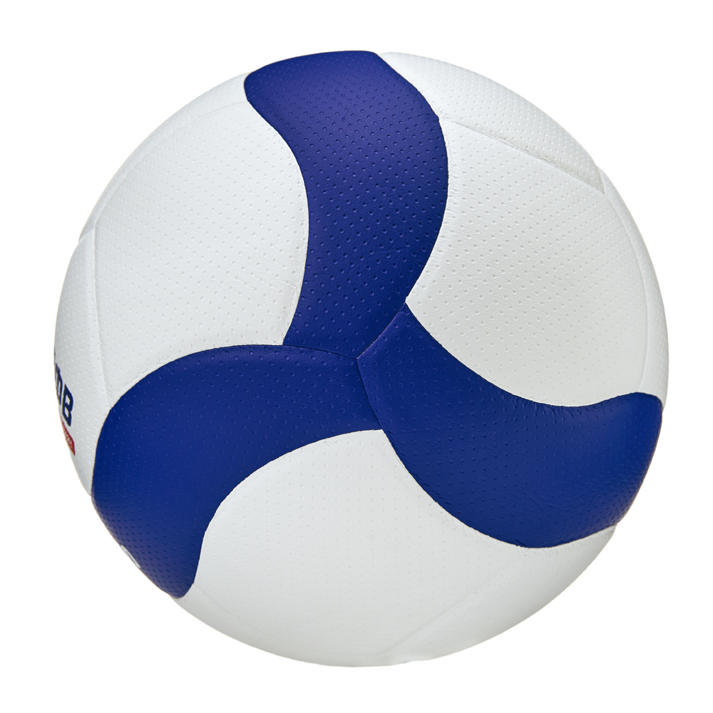 Мяч вол. ВОЛАР VL-100, р.5, оф.мяч ВФВ, синт.кожа (микрофибра), 18 панелей, клееный, бело-син