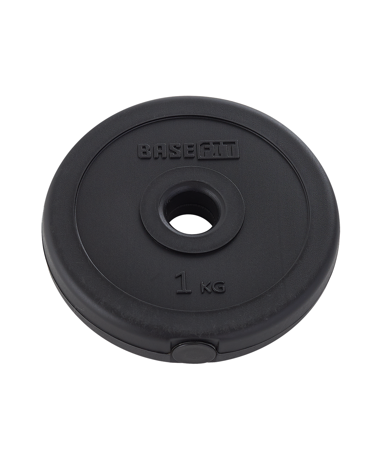 Диск пластиковый BASEFIT BB-203 d=26 мм, черный, 1 кг