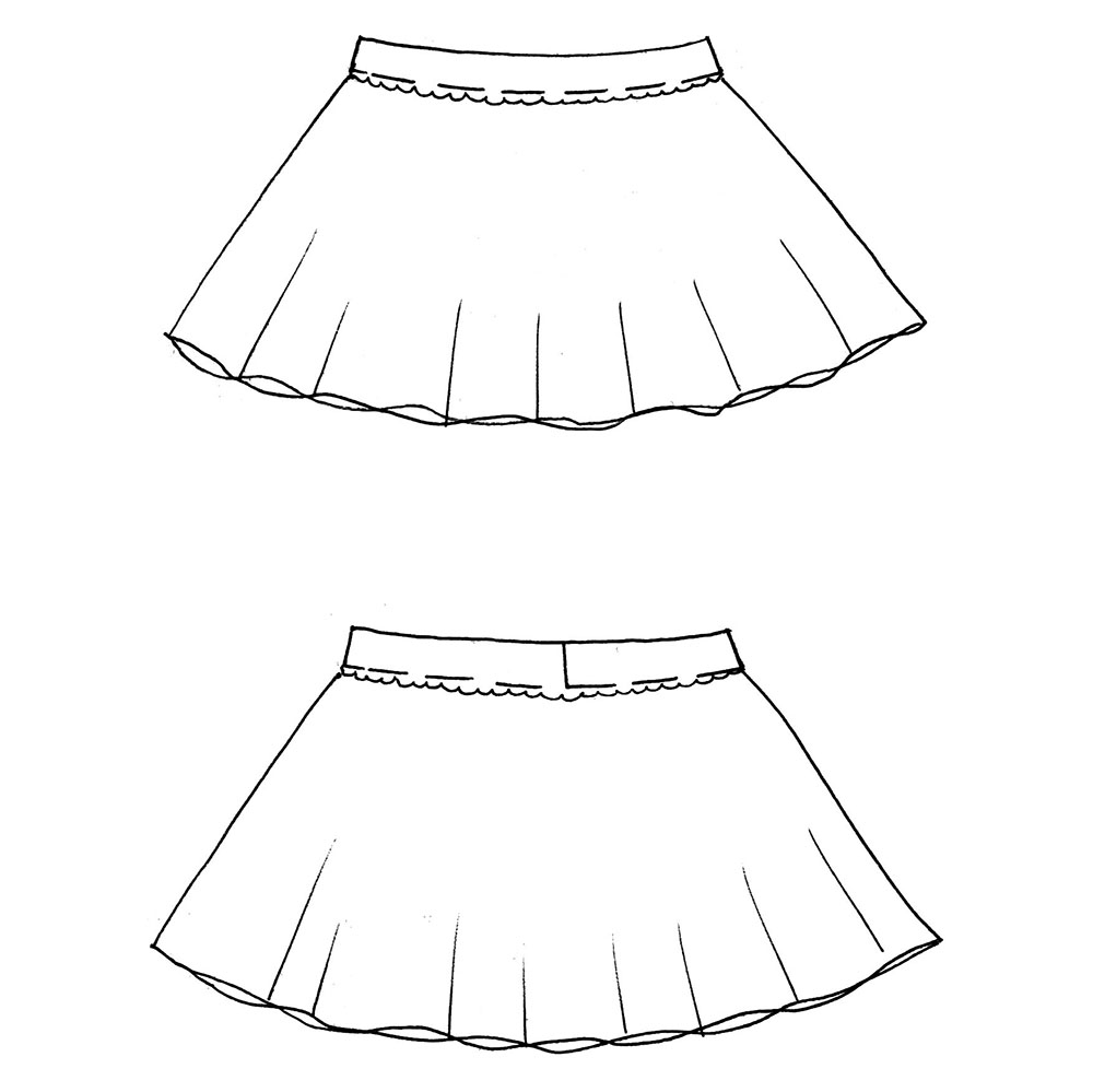 Юбочка гимнастическая Indigo SM-079-36-38, р.36-38, бифлекс, черный