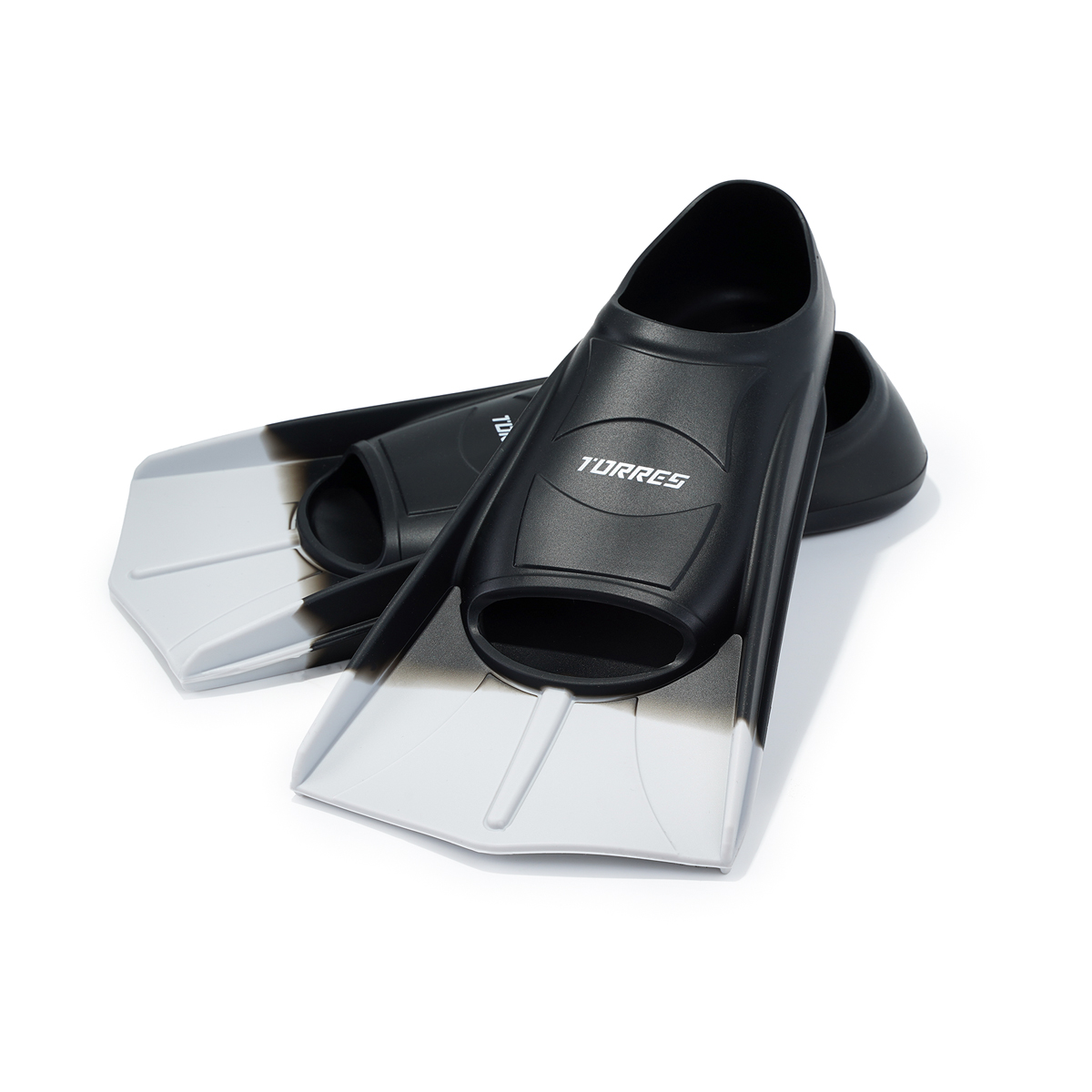 Ласты для бассейна TORRES F01, SWF012403BK, р. EU 33-35 (S), черно-серый