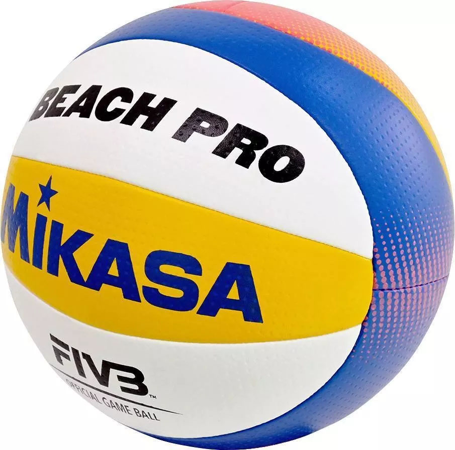 Мяч вол. пляжн. MIKASA BV550C, р.5, FIVB Approved, синт.кожа, маш.сшивка, бело-син-жел