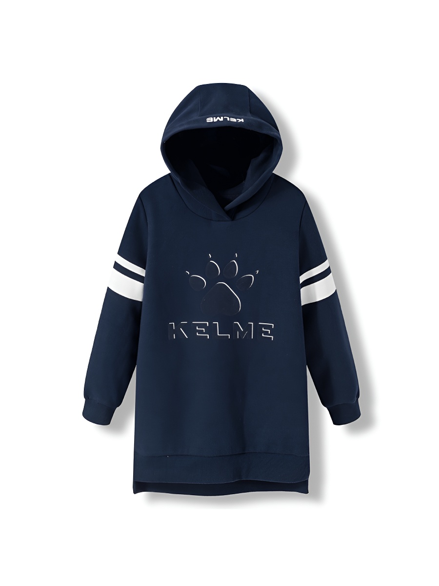 Детское худи KELME Girl's Mid-Length Sweater Dark Blue