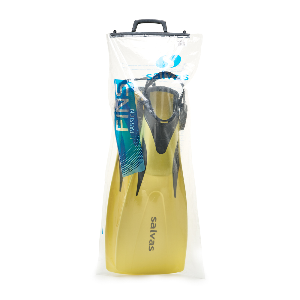 Ласты для плав. Salvas Hazard Plus Fin, BA160SMGGSTS,TPR и Novaflex, р.S/M, желтый