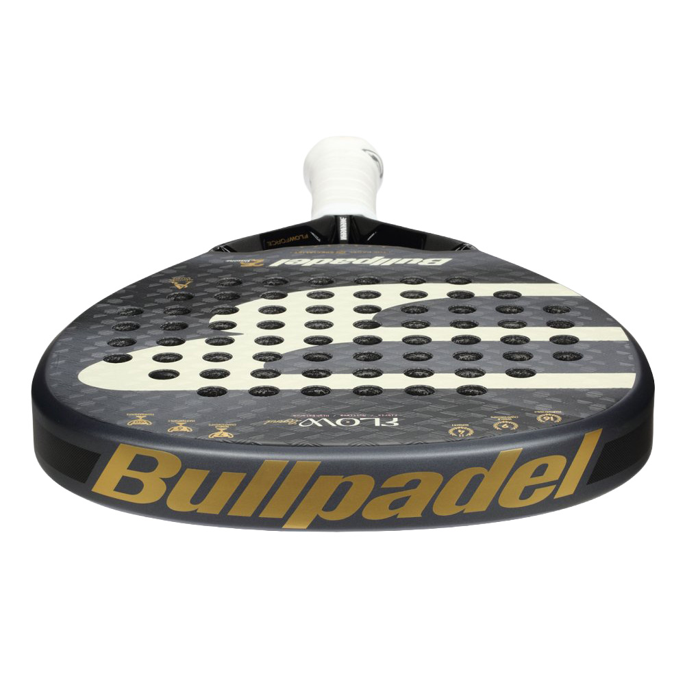 Ракетка для падела BULLPADEL Flow Legend, 494405, для профессионалов, стекловолокно,черно-белый