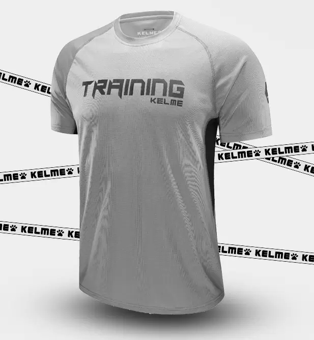Футболка KELME Men's Short Sleeve T-Shirt Grey