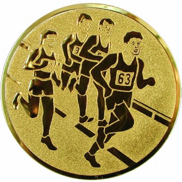 Эмблема D2-A33/G бег (D-50 мм)