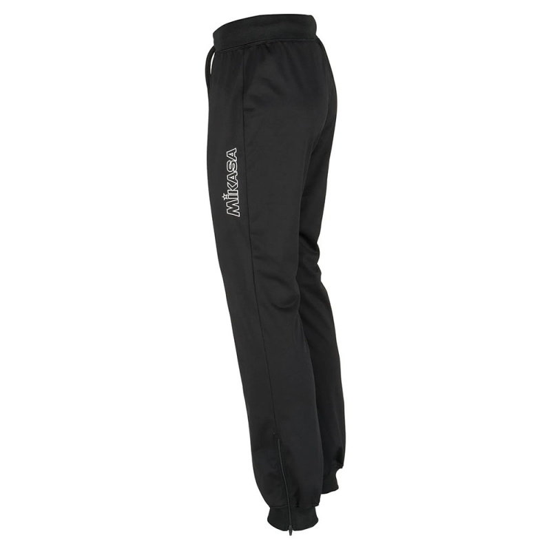 Брюки трен. жен. MIKASA MT751-049-2XS, р.2XS, 100% полиэстер, черный