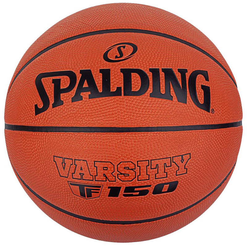 Мяч баск. SPALDING TF-150 Varsity 84325z, р.6, резина, коричнево-черный